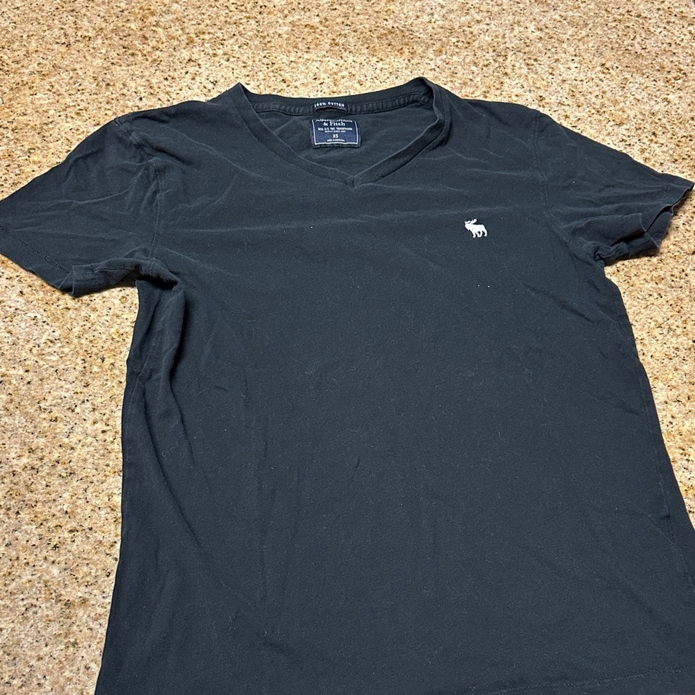 Abercrombie Black V-Neck T-Shirt